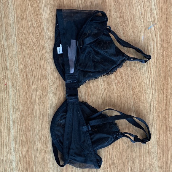 Black Lace Underwire Bra - Women's Intimates - Picture 5 of 7